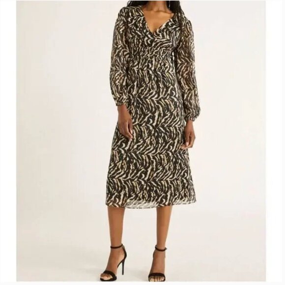 Sofia Jeans Women's Empire‎ Dress Animal Print - Picture 1 of 13
